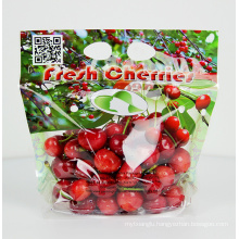 Customized Fruit Fresh Keeping Packaging Recyclable Plastic Bag With Hole